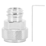 Soda Adapter with Wrench Copper Electroplating Brass CO2 Cylinder Conversion Connector Silver In Australia - Darrahopens