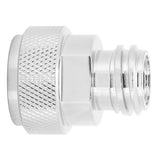 Soda Adapter with Wrench Copper Electroplating Brass CO2 Cylinder Conversion Connector Silver