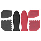 6Pcs set Pot Handle Sleeve Cover Scraper Kit Silicone Anti Scalding Cookware Pan Accessory In Australia - Darrahopens