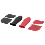 6Pcs set Pot Handle Sleeve Cover Scraper Kit Silicone Anti Scalding Cookware Pan Accessory
