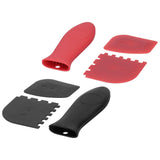6Pcs set Pot Handle Sleeve Cover Scraper Kit Silicone Anti Scalding Cookware Pan Accessory