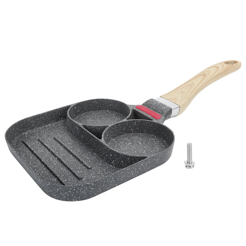 Egg Pan Aluminum Non Stick Breakfast Cooker Frying Omelet Pot Kitchen Accessory Black In Australia - Darrahopens