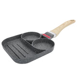 Egg Pan Aluminum Non Stick Breakfast Cooker Frying Omelet Pot Kitchen Accessory Black In Australia - Darrahopens