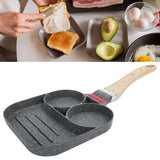 Egg Pan Aluminum Non Stick Breakfast Cooker Frying Omelet Pot Kitchen Accessory Black In Australia - Darrahopens