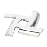 2Pcs Meat Grinder Blade 304 Stainless Steel Grinding Plate Disc Accessory for 5#/B Type Grinder(8MM Square Hole Crossed Blade )