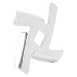 2Pcs Meat Grinder Blade 304 Stainless Steel Grinding Plate Disc Accessory for 5#/B Type Grinder(8MM Square Hole Crossed Blade )
