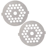 2Pcs Electric Mincer Blade Stainless Steel Grinding Plate Round Hole for 5#/B Type Grinder(5mm 30 Holes )