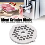 2Pcs Electric Mincer Blade Stainless Steel Grinding Plate Round Hole for 5#/B Type Grinder(5mm 30 Holes )