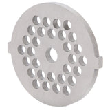 2Pcs Electric Mincer Blade Stainless Steel Grinding Plate Round Hole for 5#/B Type Grinder(5mm 30 Holes )