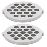 2Pcs Electric Mincer Blade Stainless Steel Grinding Plate Round Hole for 5#/B Type Grinder(7mm 19 Holes ) In Australia - Darrahopens