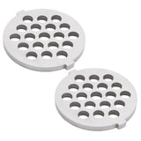 2Pcs Electric Mincer Blade Stainless Steel Grinding Plate Round Hole for 5#/B Type Grinder(7mm 19 Holes ) In Australia - Darrahopens