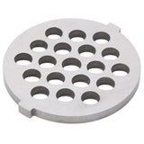 2Pcs Electric Mincer Blade Stainless Steel Grinding Plate Round Hole for 5#/B Type Grinder(7mm 19 Holes )