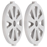 2pcs Meat Grinder Blade 304 Stainless Steel Cutting Plate 7mm/0.3in ID for 5#/B Type Meat Grinder(8 Holes Knife Plate )