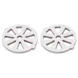 2pcs Meat Grinder Blade 304 Stainless Steel Cutting Plate 7mm/0.3in ID for 5#/B Type Meat Grinder(8 Holes Knife Plate )
