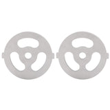 2pcs Meat Grinder Blade 304 Stainless Steel Cutting Plate 7mm/0.3in ID for 5#/B Type Meat Grinder(3 Holes Knife Plate ) In Australia - Darrahopens