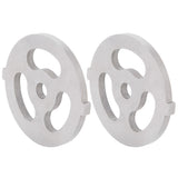 2pcs Meat Grinder Blade 304 Stainless Steel Cutting Plate 7mm/0.3in ID for 5#/B Type Meat Grinder(3 Holes Knife Plate )