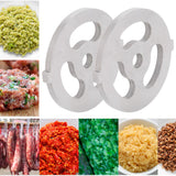 2pcs Meat Grinder Blade 304 Stainless Steel Cutting Plate 7mm/0.3in ID for 5#/B Type Meat Grinder(3 Holes Knife Plate ) In Australia - Darrahopens