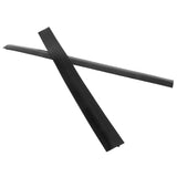 2pcs Stove Counter Gap Cover HeatResistant Anti Oil Oven Gap Filler Sealing Strip(Black 25in)