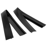 2pcs Stove Counter Gap Cover HeatResistant Anti Oil Oven Gap Filler Sealing Strip(Black 25in)
