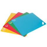4pcs PP Flexible Kitchen Cutting Board Non Slip Cutting Board for Vegetable Meat 1.2mm In Australia - Darrahopens
