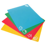 4pcs PP Flexible Kitchen Cutting Board Non Slip Cutting Board for Vegetable Meat 1.2mm In Australia - Darrahopens
