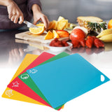 4pcs PP Flexible Kitchen Cutting Board Non Slip Cutting Board for Vegetable Meat 1.2mm In Australia - Darrahopens