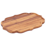Bamboo Tea Tray Teaboard Serving Plate Japanese Style Tableware W/Protection PadS 19.8x13.7x1.8cm In Australia - Darrahopens