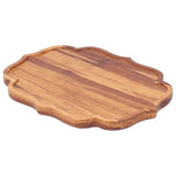 Bamboo Tea Tray Teaboard Serving Plate Japanese Style Tableware W/Protection PadS 19.8x13.7x1.8cm In Australia - Darrahopens