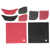 8Pcs/Set Pot Holder Scraper Pan Handle Kit Silicone Anti-Scalding Accessory for Home Kitchen In Australia - Darrahopens