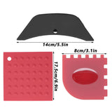 8Pcs/Set Pot Holder Scraper Pan Handle Kit Silicone Anti-Scalding Accessory for Home Kitchen