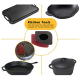 8Pcs/Set Pot Holder Scraper Pan Handle Kit Silicone Anti-Scalding Accessory for Home Kitchen