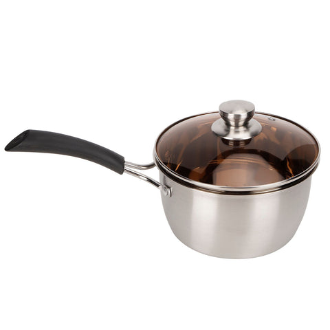 Small Soup Pot Thickened Compound Steel NonMagnetic Single Handle Cooking Kitchenware 18cm In Australia - Darrahopens