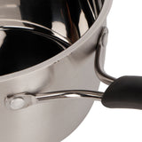Small Soup Pot Thickened Compound Steel NonMagnetic Single Handle Cooking Kitchenware 18cm