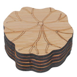 6Pcs/Set Teacup Mat Bamboo Coaster Heat Insulated Cup Pad Drinkware Tabletop AccessoryLotus Leaf Type In Australia - Darrahopens