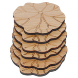 6Pcs/Set Teacup Mat Bamboo Coaster Heat Insulated Cup Pad Drinkware Tabletop AccessoryLotus Leaf Type In Australia - Darrahopens