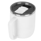 400ml Coffee Mug Stainless Steel Anti Scalding Water Cup with Lid for Home Office Wonderful Gift(White ) In Australia - Darrahopens
