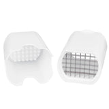French Fry Cutter Potato Vegetable Fruit Slicing Tools with Lid 44 Grids Kitchen Accessories