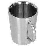 340ml 304 Stainless Steel Beer Mug Coffee Water Cup with Handgrip Double Wall DrinkwareStainless Steel Color In Australia - Darrahopens