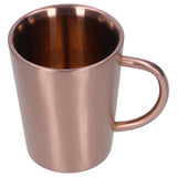 340ml 304 Stainless Steel Beer Mug Coffee Water Cup with Handgrip Double Wall DrinkwareRose Gold In Australia - Darrahopens