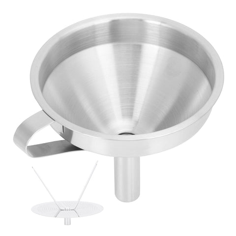 304 Stainless Steel Filling Funnel Separatory Oil Beer Coffee Water Liquid Funnel Kitchen ToolMedium Size 13cm In Australia - Darrahopens