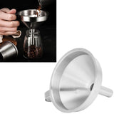 304 Stainless Steel Filling Funnel Separatory Oil Beer Coffee Water Liquid Funnel Kitchen ToolLarge Size 15cm