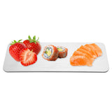 304 Stainless Steel Rectangle Sushi Plate Snacks Fruit Desserts Tray Serving Dish Home SuppliesM