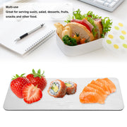 304 Stainless Steel Rectangle Sushi Plate Snacks Fruit Desserts Tray Serving Dish Home SuppliesL