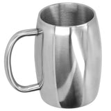 400ml Stainless Steel Beer Mug with Handle Coffee Mugs Milk Tea Cup Gift Drinkware for Office