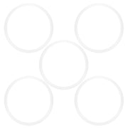 5pcs Pressure Cooker Sealing Ring Clear Universal Stainless Steel Pressure Cooker Gaskets O Ring22cm