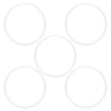 5pcs Pressure Cooker Sealing Ring Clear Universal Stainless Steel Pressure Cooker Gaskets O Ring22cm