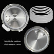 5pcs Pressure Cooker Sealing Ring Clear Universal Stainless Steel Pressure Cooker Gaskets O Ring22cm
