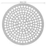 Floor Drain Filter Stainless Steel Round Drainage Shower Strainer Mesh Piece Anti Blocking(82mm )