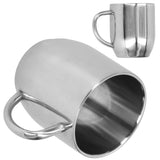 304 Stainless Steel DoubleLayer Coffee Cup Thickening Handle Mark Cup 350ml for Office In Australia - Darrahopens