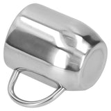 304 Stainless Steel DoubleLayer Coffee Cup Thickening Handle Mark Cup 350ml for Office